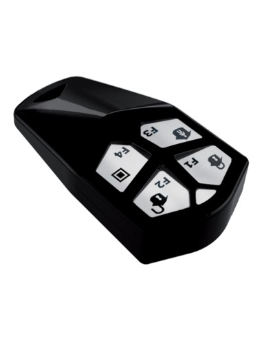 Mando 4 botones config. Diseño ergonómico. Bidirec. 6 leds. Color Negro. Req. pila CR2032 inc.G2.